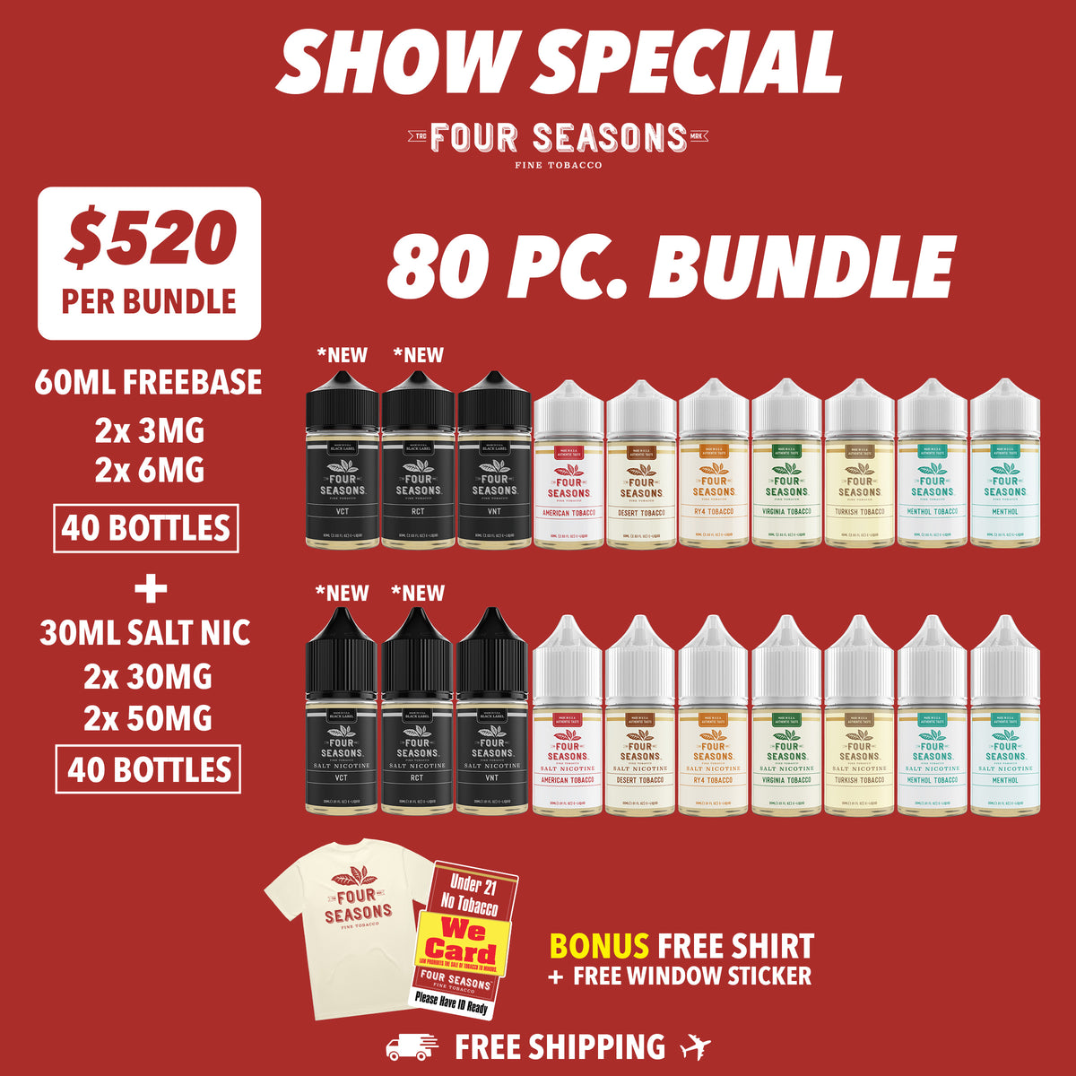 Four Seasons 80 PC Show Bundle